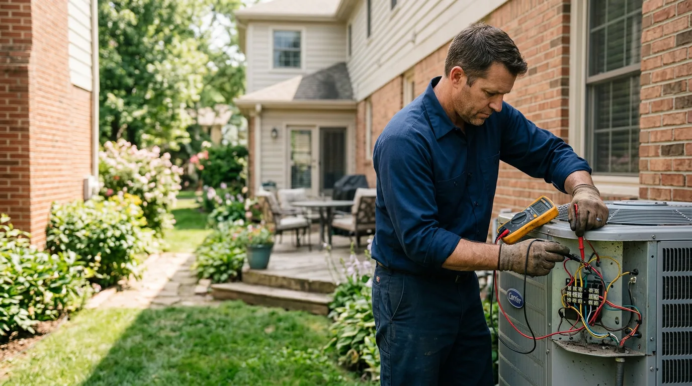 HVAC technician working near Naval Anacost Annex, DC